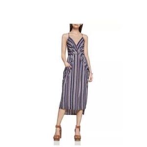 BCBGeneration Multicolor Striped Midi Dress